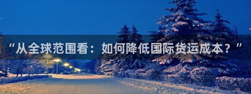 okpay钱包官网：“从全球范围看：如何降低国际货运成本