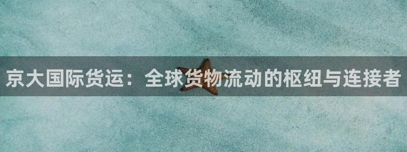 okpay钱包网址：京大国际货运：全球货物流动的枢纽与连